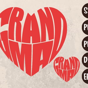 Oma Svg, Hart Svg, Oma Png, Oma Shirt Svg, Moederdag Shirt Design, Svg-bestanden, Clipart, Bestand knippen, Direct downloaden, Png-bestanden