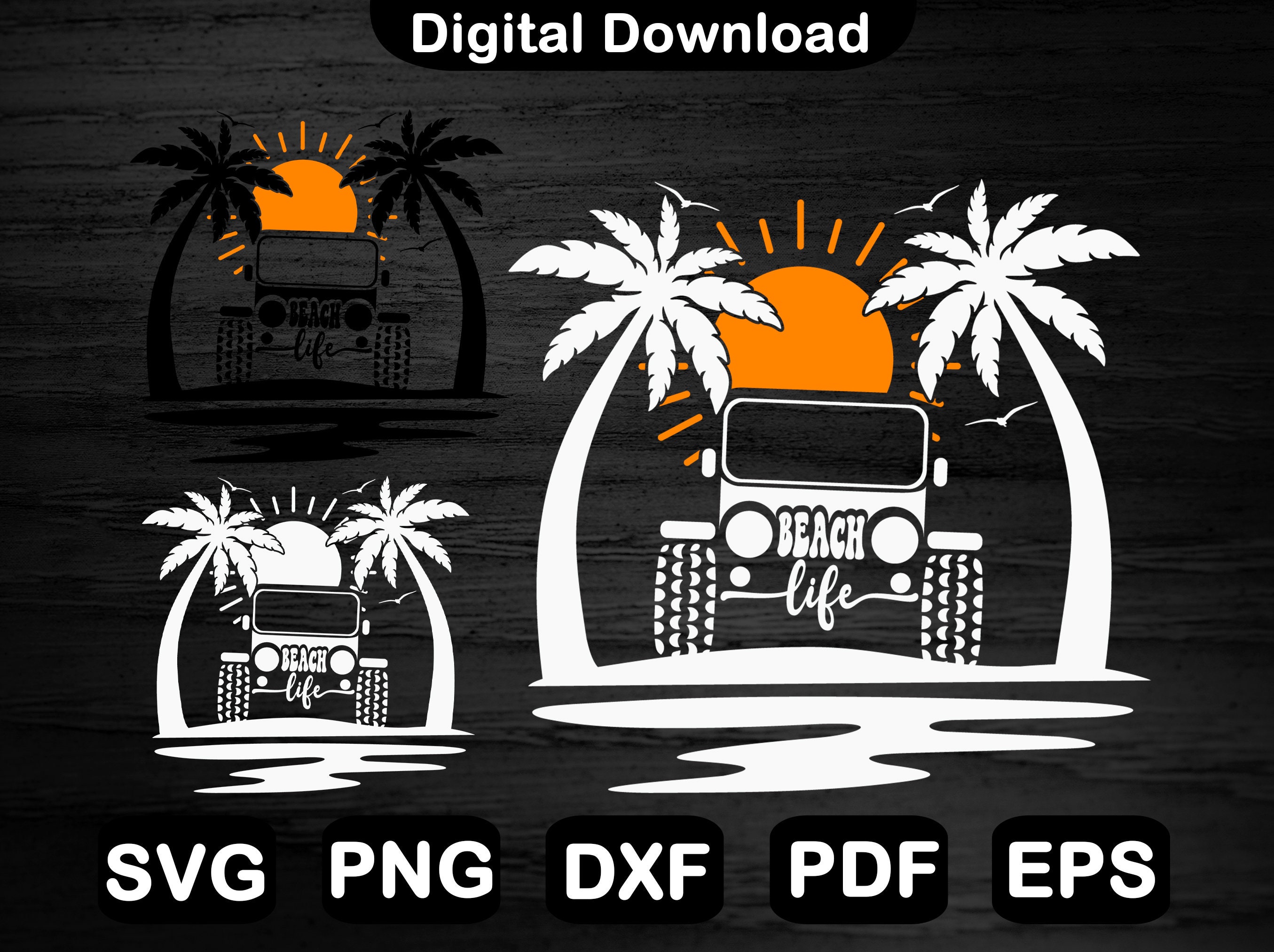 Jeep Beach Svg