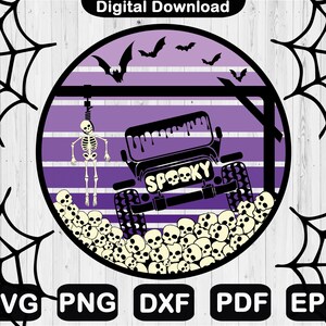 Spooky Offroad Svg, Skeleton 4x4 off Road Car Svg, Halloween Svg ...