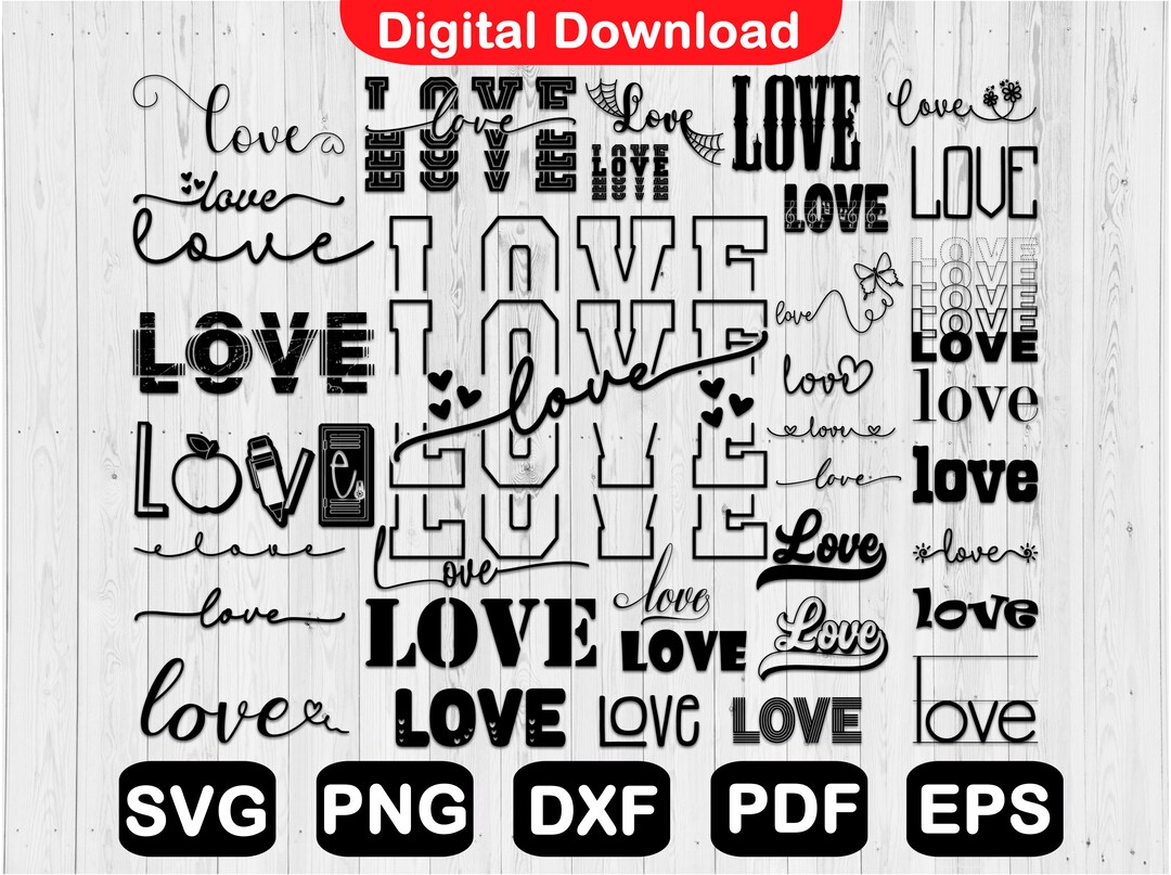 Love Svg Bundle, Valentines Day Svg Bundle, Valentine Shirts Design ...