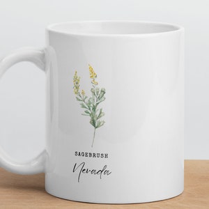 Florida Mug Florida State Flower Mug Florida State Gift Flower Mug Florida Gift Idea Florida State Gift Florida Gift Idea Women State Gift