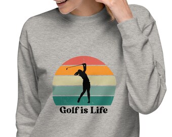 Golf Sweatshirt für Frauen Golf Shirt Golf Sweatshirt Geschenk Golf ist Leben Sweatshirt für Golfer Golf Shirt Damen Golf Geschenkidee für Mädchen