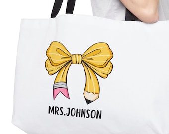 Teacher Tote Bag Gift For Teachers Personalized Teacher Gift Custom Teacher Gift Bag Gift for Educator Gift Idea Custom Tote for Teacher