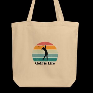 Golf Tote Bag Golf Bag Golf Cotton Tote Golf Is Life Tote Gift for Golfers Golfing Bag Golf Gift Idea Bag for Golfing Carry All Golf Bag