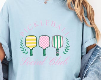 Pickleball Social Club T-shirt Pickleball Gift Pickleball Lover Tee Pickleball Player Shirt Pickleball Team Clothing Gift For Pickle Ball