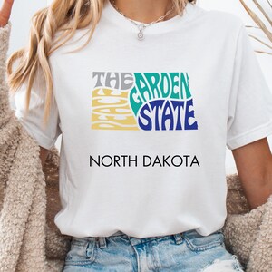 North Dakota Shirt For Women The Peace Garden State Nickname Shirt For Women State Gift Idea North Dakota Tee Women Gift Idea for ND