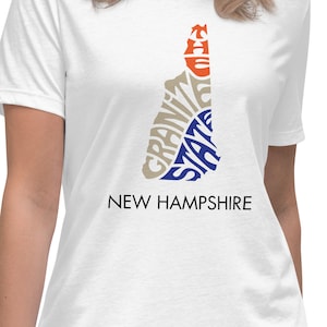 New Hampshire Shirt Damen T-Shirt Der Granit Zustand Spitzname Shirt Damen Zustand T-Shirt Geschenkidee New Hampshire Hemd Zustand Produkte