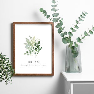 Dream Art Print Dream Botanic Print Botanic Art Dream Wall Decor Dream Print Dream Botanic Dream Art Inspiration Wall Art Dream Home Decor