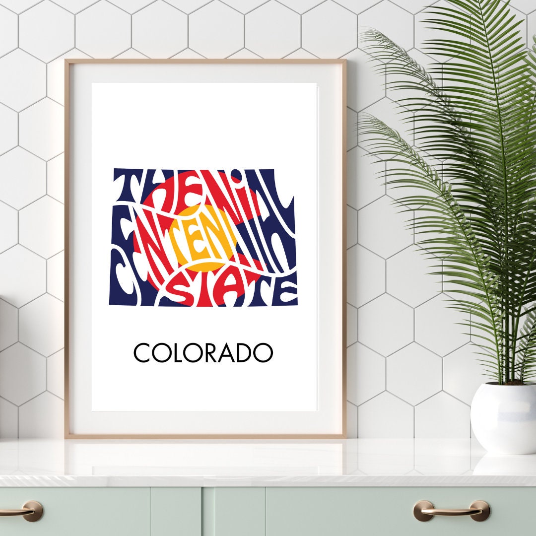State Nickname Art Print State Nickname Outline Graphic State Print ...