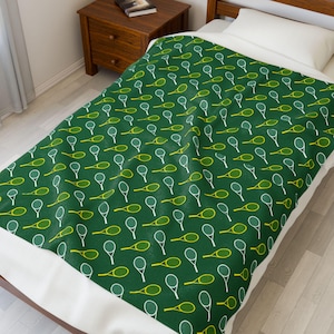 Tennis Blanket Tennis Plush Blanket Tennis Gift Blanket Sports Blanket Tennis Decor Tennis Home Decor Tennis Gift Idea For Tennis Player