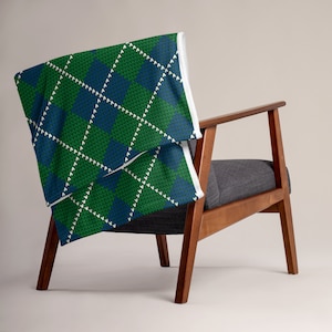 Golf-Plaid-Wurf-Decke für Golf-Liebhaber Golf-Decke-Plaid-Golfer-Wurf-Geschenk für Golf-Liebhaber Muttertagsgeschenk Vatertagsgeschenk Golf-Muster