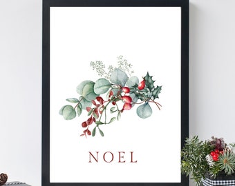 Noel Christmas Wall Art Noel Word Home Decor Christmas Wall Art Holiday Prints Holiday Noel Wall Art Christian Home Decor Wall Art Christmas