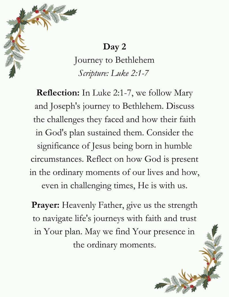 Christmas Day Family Devotional 
