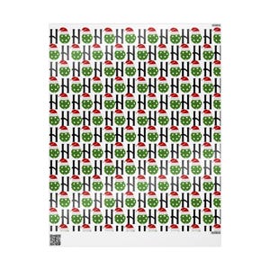 Pickleball Wrapping Paper Pickleball Christmas Gift Wrap Santa Hat Design Holiday Wrapping Paper Festive Gift Wrap Christmas Pickleball Gift