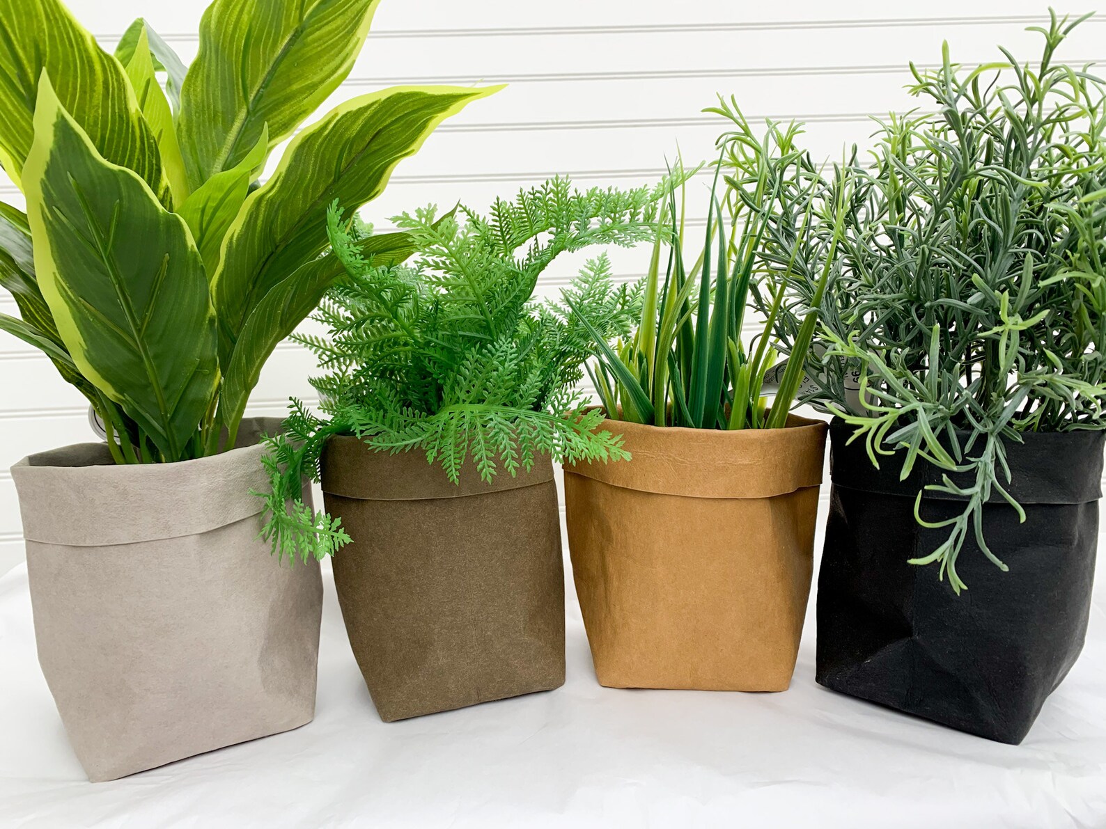 Kraft Paper Plant Bags for Plants Paper Bag Storage Containers Plant Bag Decor Kraft Paper Bag