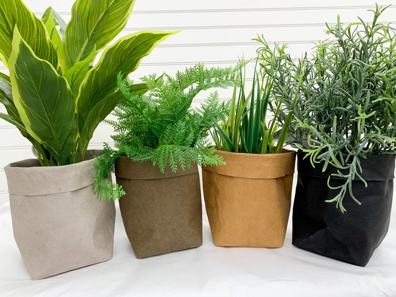 Kraft Paper Plant Bags for Plants Paper Bag Storage Containers Plant