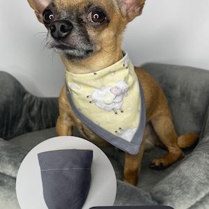 dog Lamb bandana,lamb chop bandana,  lammie outfit for dog, scarf for dog