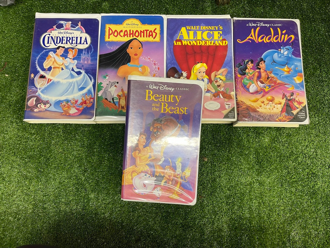 Lot of 5 Vintage Walt Disney VHS Movies Etsy