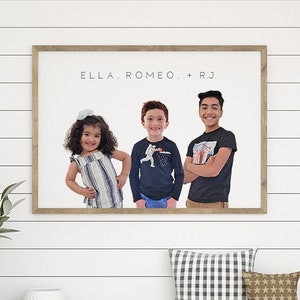 CUSTOM KIDS&#39; PORTRAIT - Trio (3 Kids)