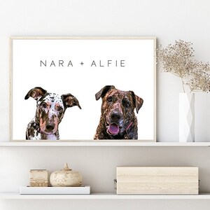 CUSTOM PET PORTRAIT - Pet Duo (2 Pets)