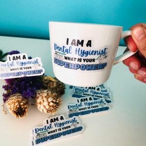 Presente higienista dental para seu higienista dental adesivo presente de escritório dental para o pessoal apreciação presente adesivo de fada do dente