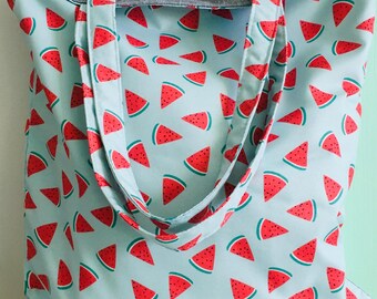 Watermelon Tote Bag: Summer Fabric Shopping Bag