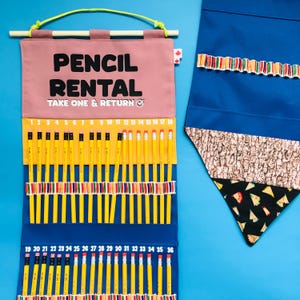 Pencil Holder Pencil Lending Station Classroom Organization Pencil Storage for Classroom Teacher Gift Art Room Pencil Storage Pencil Banner
