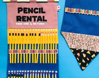 Pencil Holder Pencil Lending Station Classroom Organization Pencil Storage for Classroom Teacher Gift Art Room Pencil Storage Pencil Banner