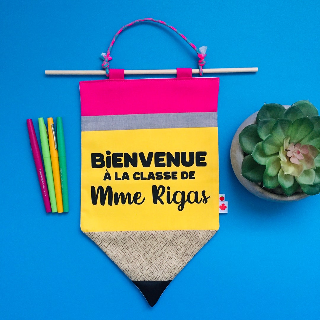 French Classroom Wall Hanging English Teacher Gift for Her Etsy