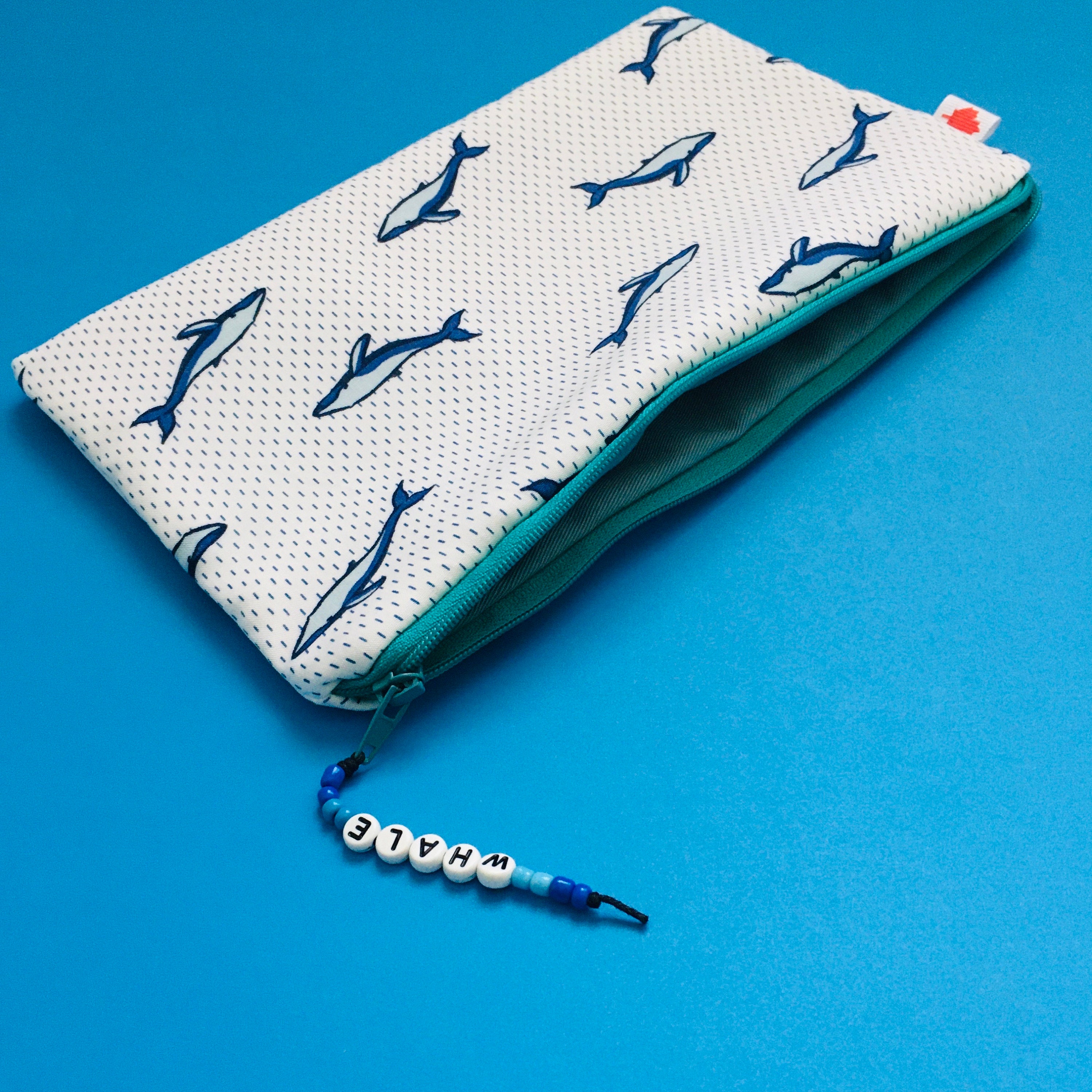 Whale Zipper Bag Whale Pouch Whale Pencil Case Gift for Her Etsy