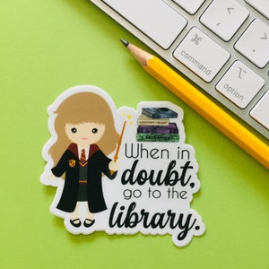 Sticker rat de bibliothèque Sticker professeur cadeau pour son étudiant Sticker adolescent cadeau bibliothécaire amateur de livres