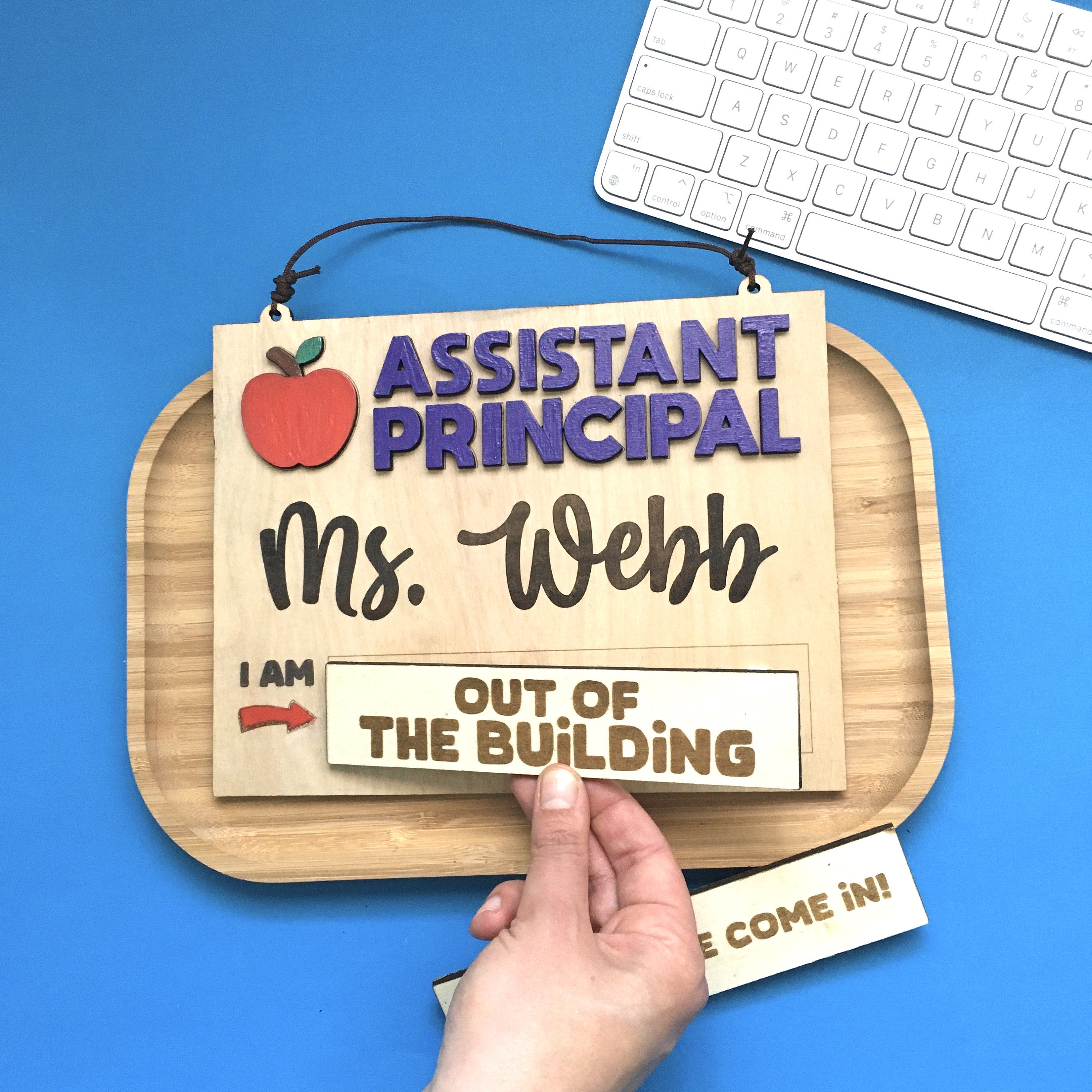 Assistant Principal Office Door Sign School Principal Name Sign Gift for Him Principal Gift for Her Teacher Name Sign Vice Principal Sign