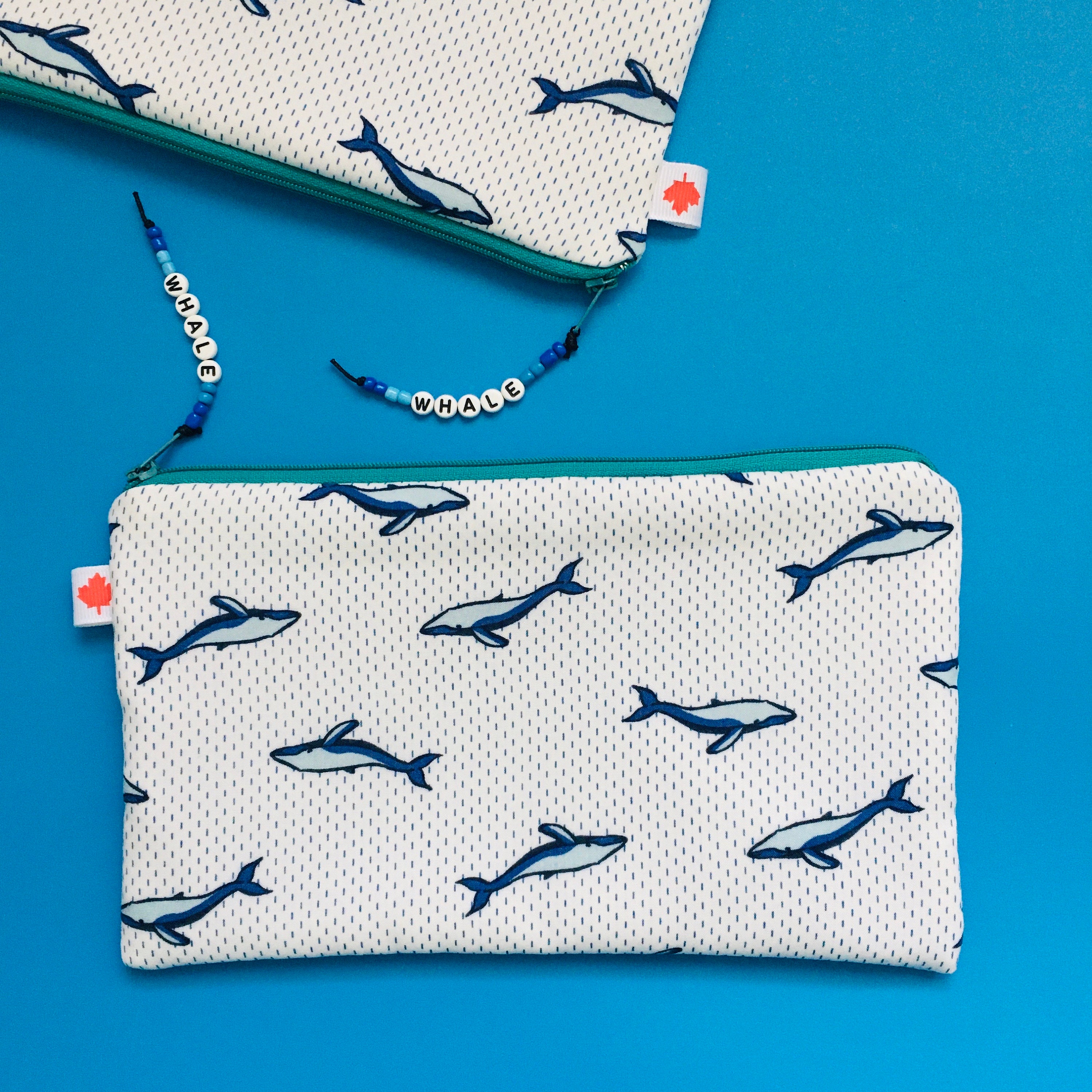 Whale Zipper Bag Whale Pouch Whale Pencil Case Gift for Her Etsy