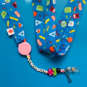 Principal Lanyard Keyholder Principal Gift for Her Retractable Badge Holder Lanyard Keys School Principal Appreciation Gift