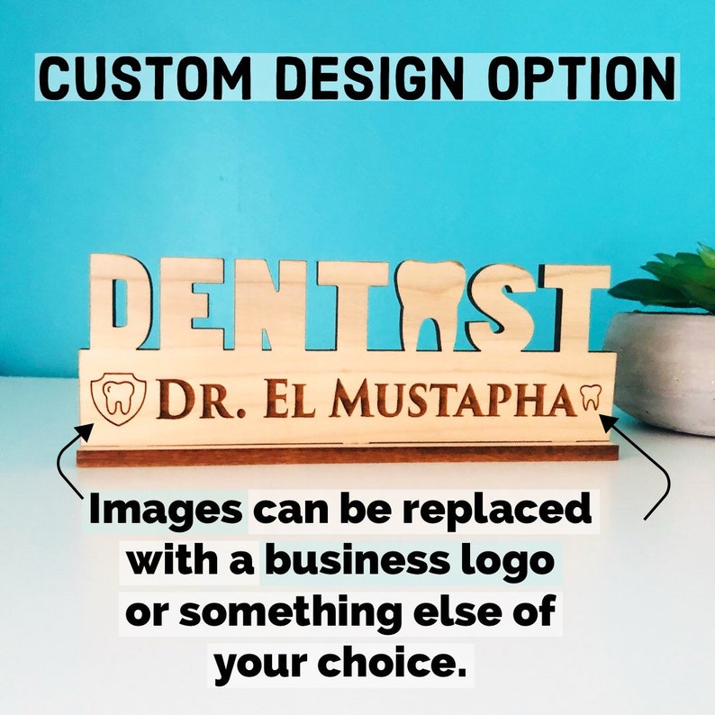 Dentist Gift for Dental Office Name Sign Personalized Dentist Etsy
