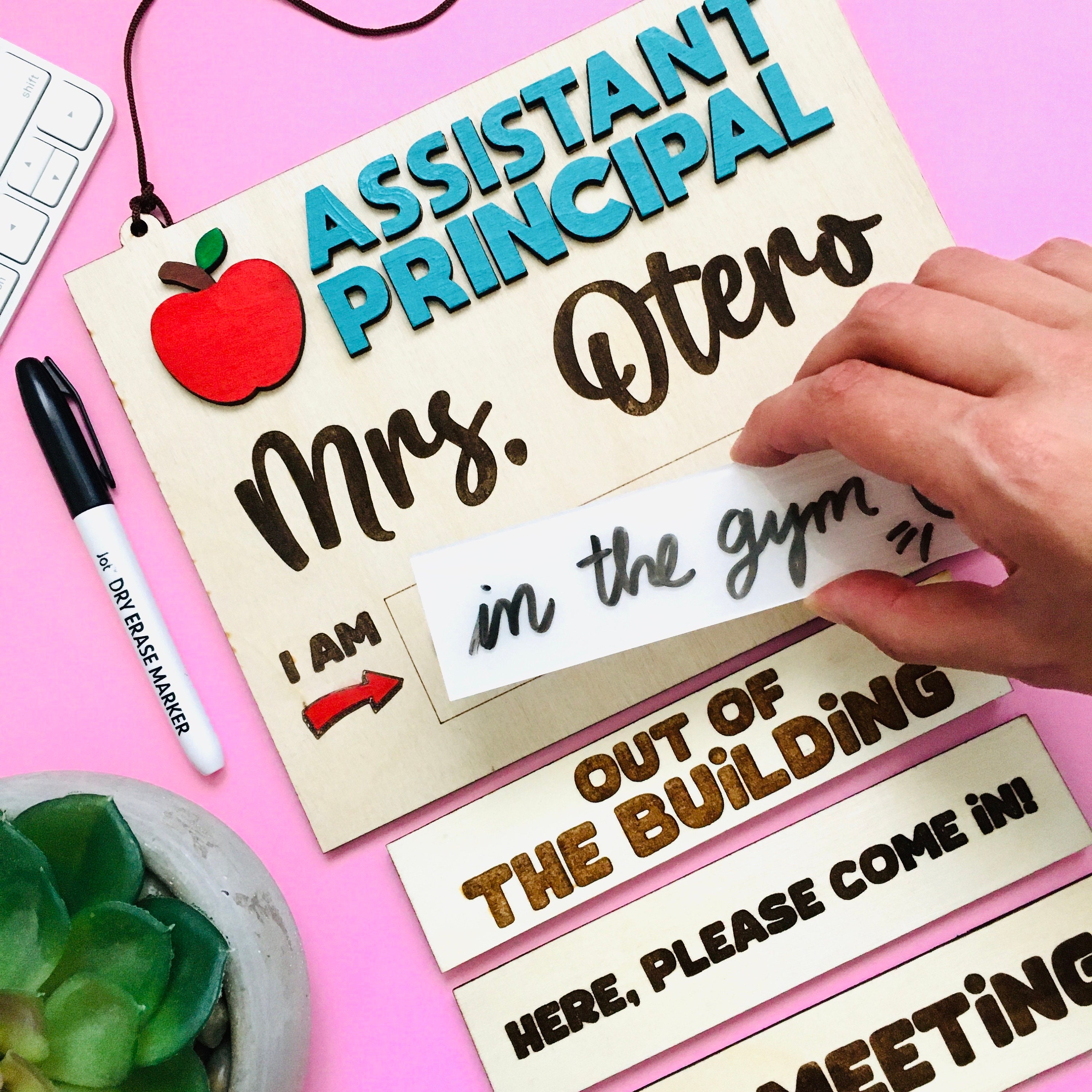 Assistant Principal Office Door Sign School Principal Name Sign Gift for Him Principal Gift for Her Teacher Name Sign Vice Principal Sign