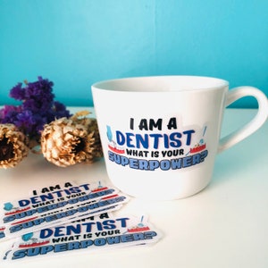 Adesivo de presente para dentista, presente para escritório odontológico, presente de agradecimento de funcionário, trabalhador de saúde