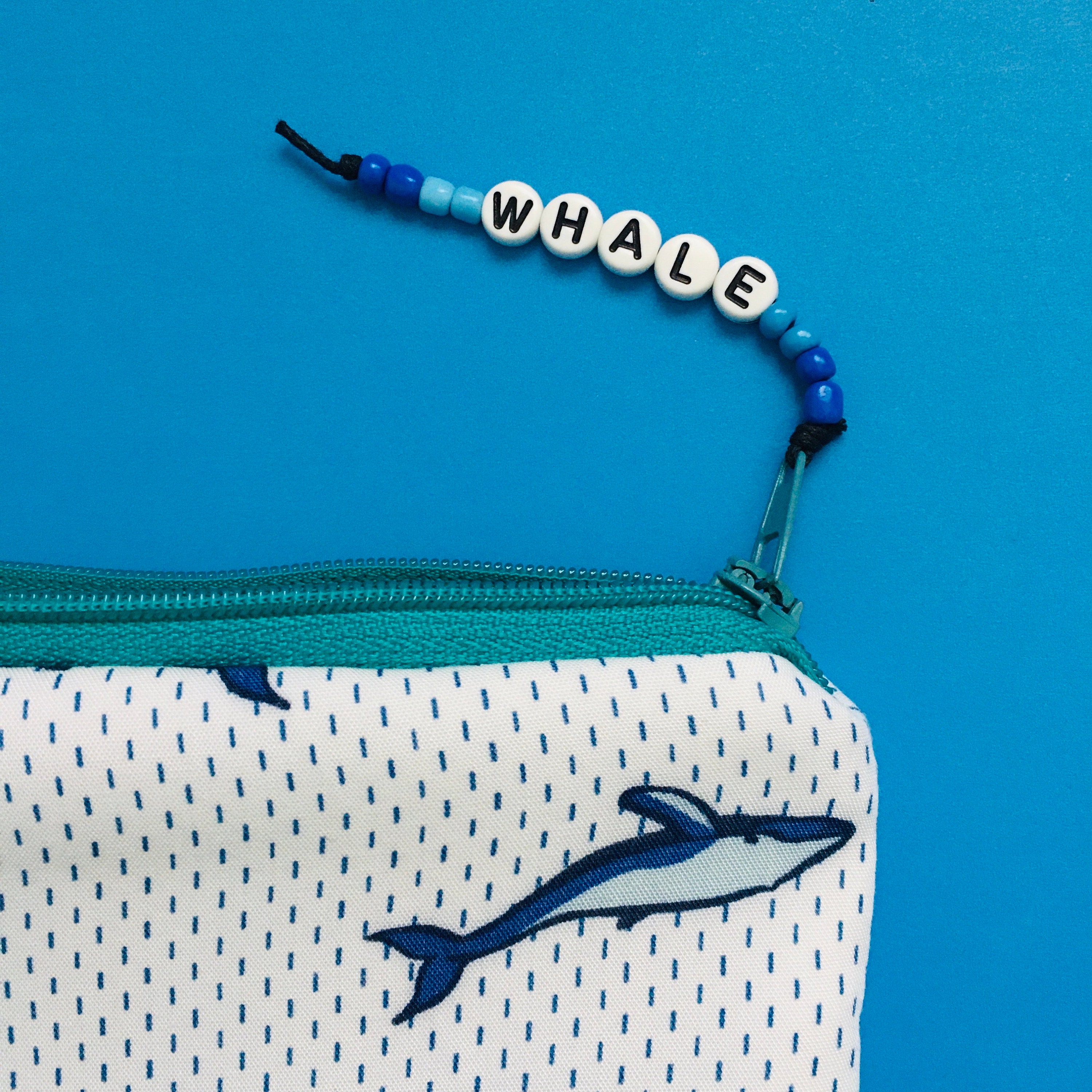 Whale Zipper Bag Whale Pouch Whale Pencil Case Gift for Her Etsy
