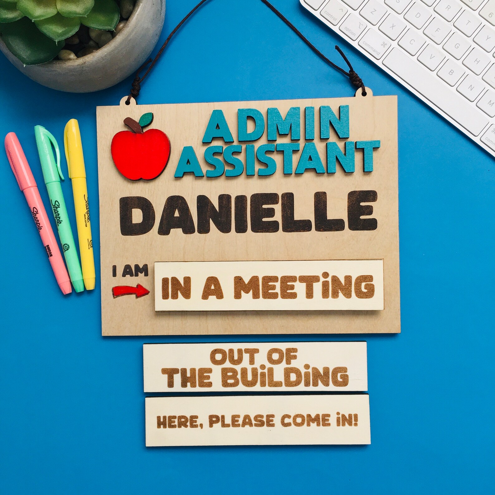 Admin Assistant Office Door Sign Admin Assistant Name Sign Gift for Her ...