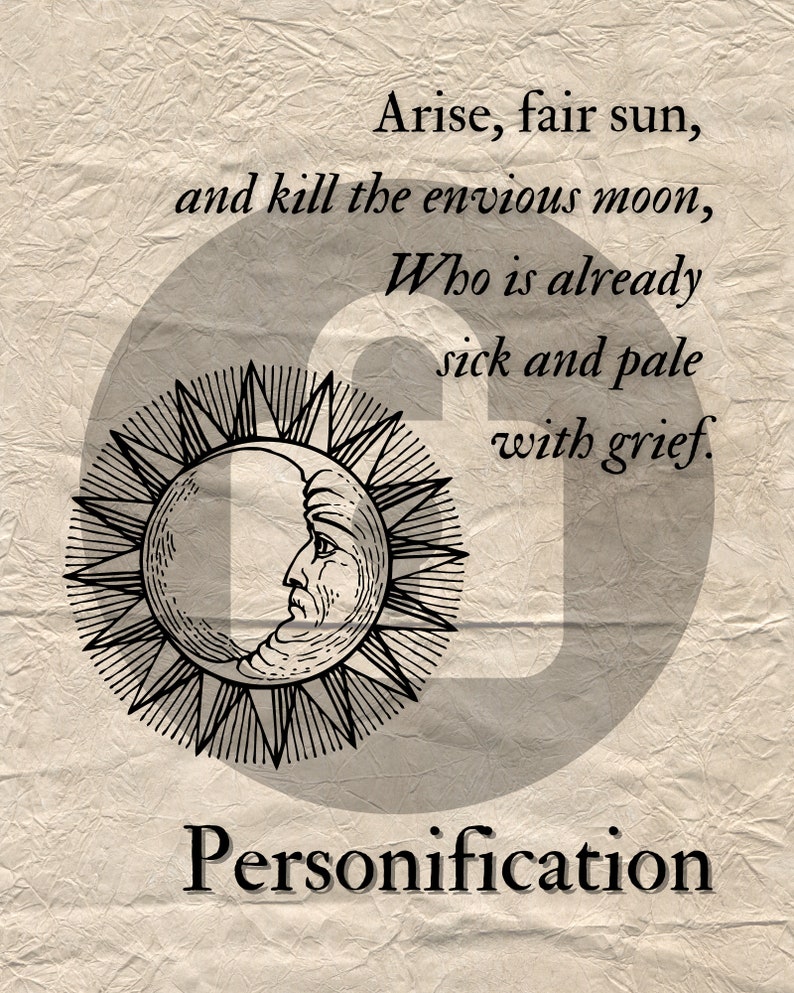 Romeo and Juliet Figures of Speech Example Posters Figurative Language