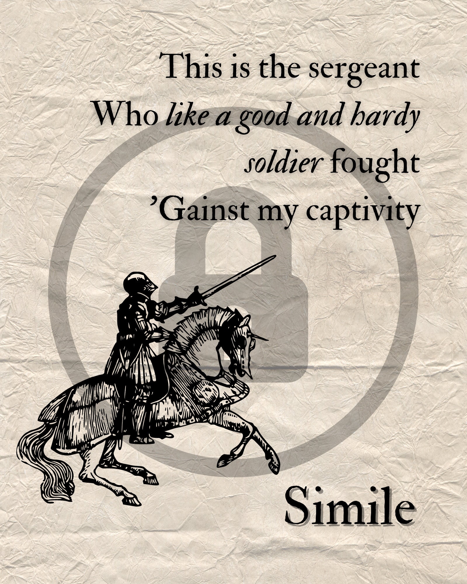 Macbeth Figures of Speech Example Posters Figurative Language High