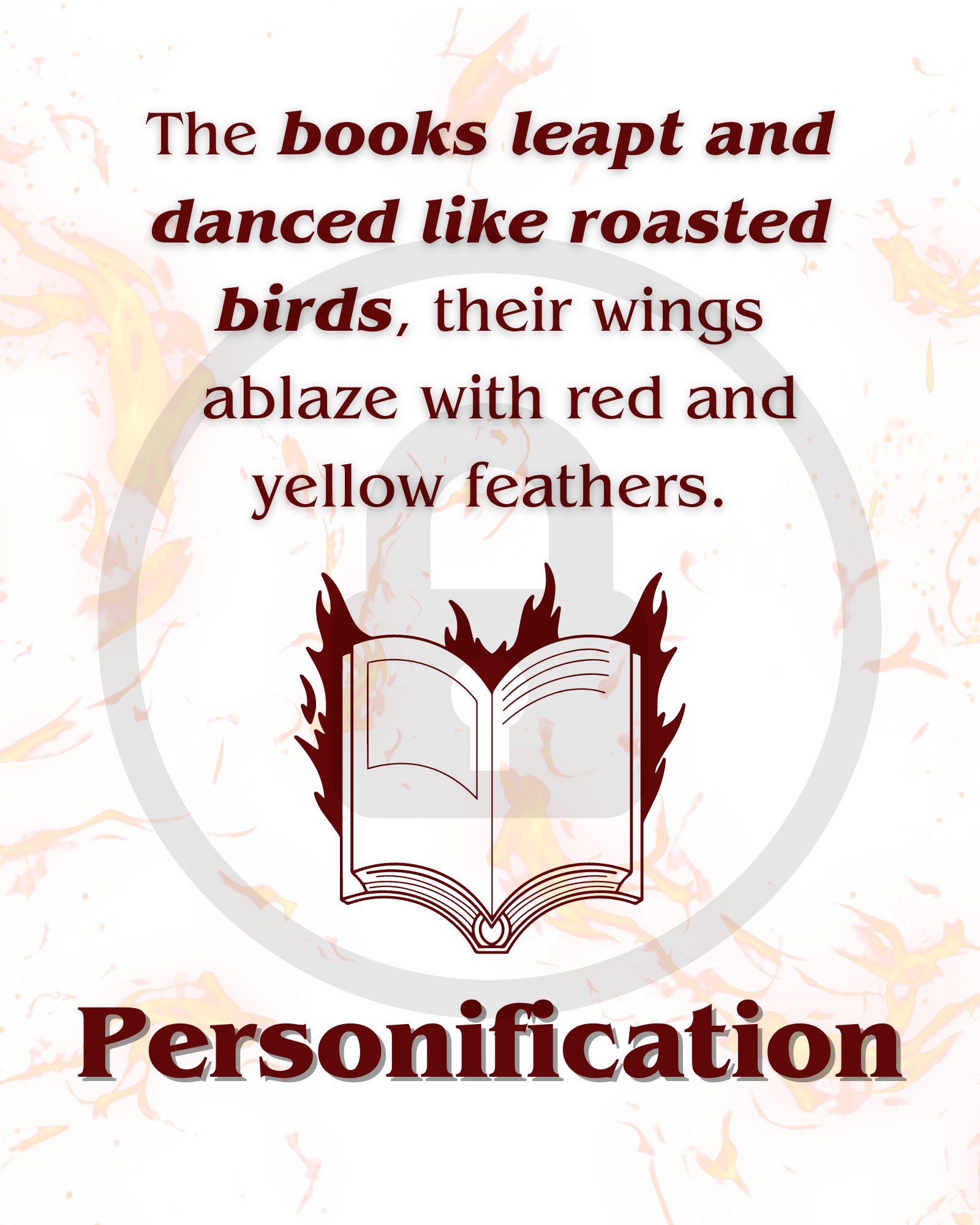 Fahrenheit 451 Figures of Speech Example Posters Figurative Language