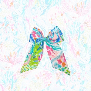 Mermaid Cove Hair Bow | Handmade | Women’s Barrettes & Clips | Girls Barrettes and Clips | Bows for Horses | Show Bows | Lilly Handmade