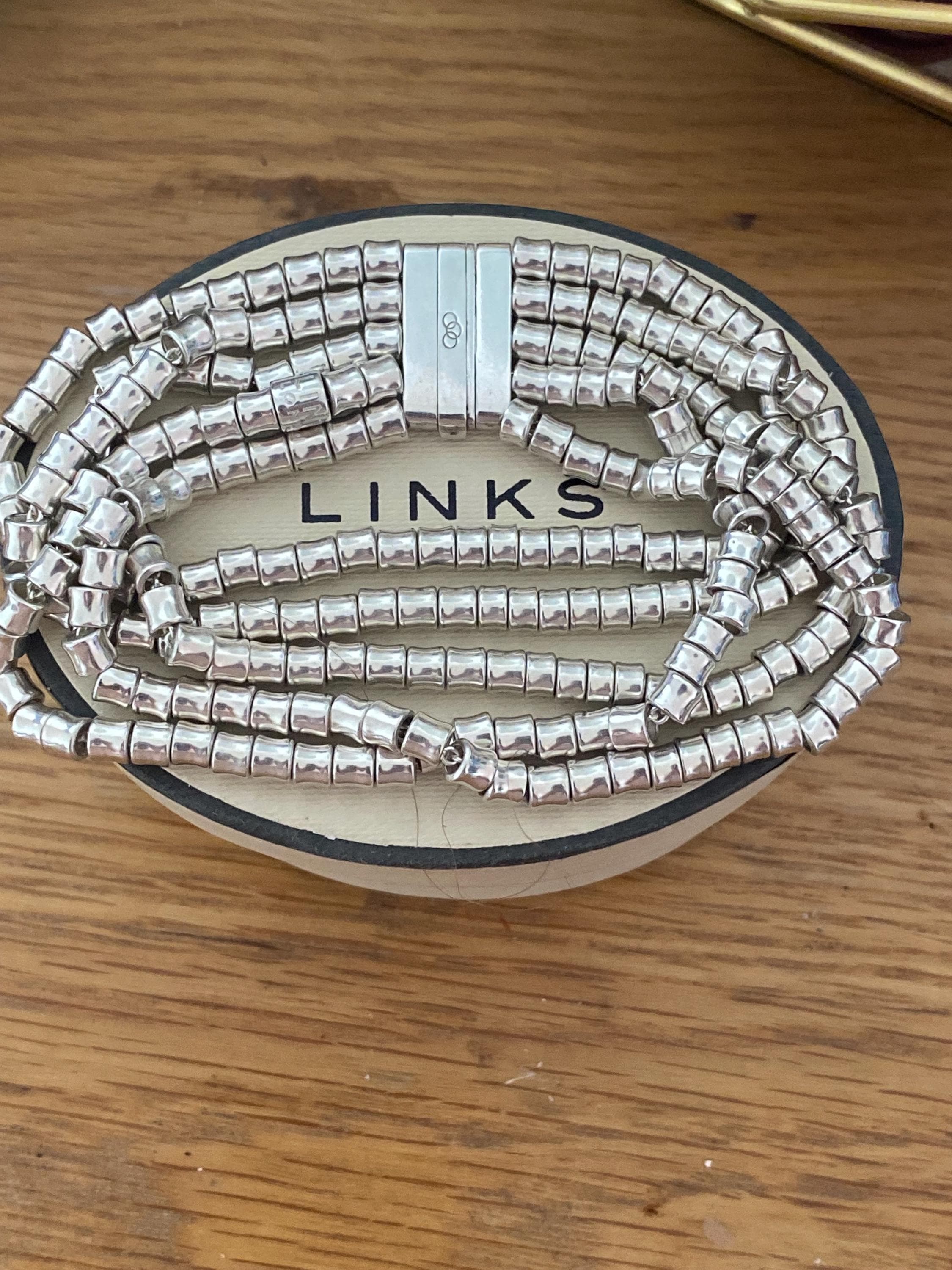 希少なLINKS OF LONDONの刻印入りマルチストランドオールソート