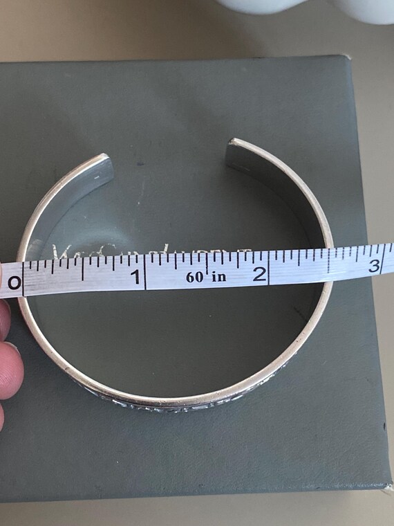 Very Rare solid silver YSL cuff bangle, Genuine, … - image 15