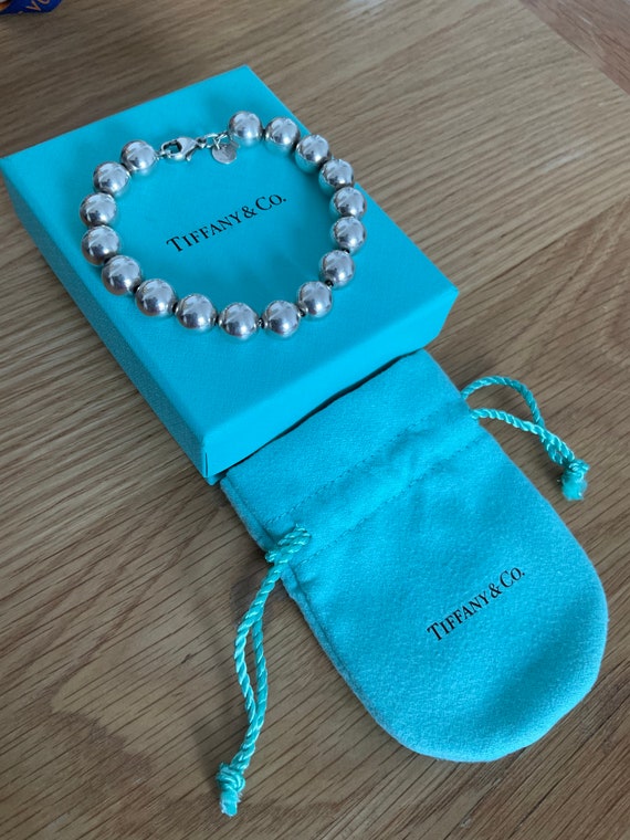 TIFFANY Sterling Silver 4mm Return To Tiffany Heart Tag Bead Bracelet  1337560 | FASHIONPHILE