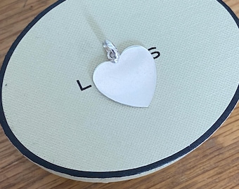 Beautiful genuine rare Links of London sterling silver large heart charm