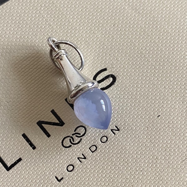 Prachtige mooie Links of London Chalcedoon Annoushka Dome-bedel, echt, gemerkt