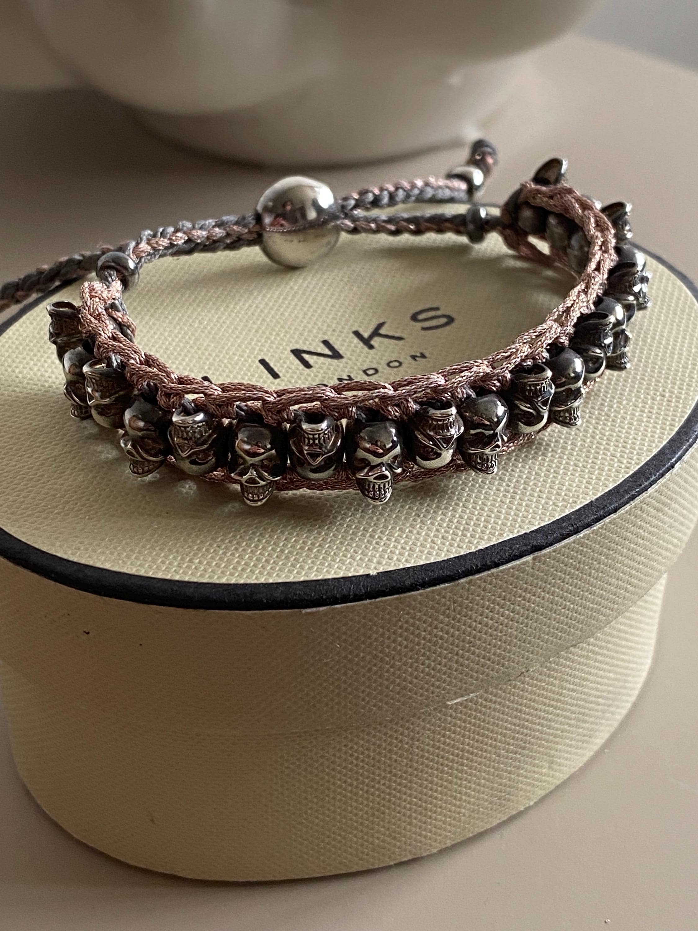 LINKS of Londonスカルデザイン ブラックブレスレット Links of London Skull Bracelet - Etsy