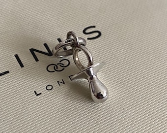 Super cute genuine rare Links of London sterling silver dummy charm, Vintage, 2011